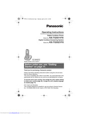 PANASONIC KXTG5511FX Operating Instructions Manual