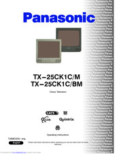 PANASONIC Quintrix TX-25CK1C/M Operating Instructions Manual