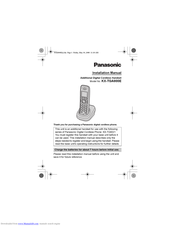 Panasonic KX-TGA800E Installation Manual