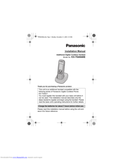 Panasonic KX-TGA840E Installation Manual