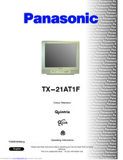 PANASONIC TX-21AT1F Operating Instructions Manual