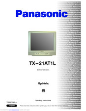 PANASONIC TX-21AT1L Operating Instructions Manual