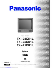 PANASONIC TX-21CK1L Operating Instructions Manual