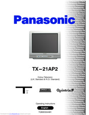 PANASONIC QuintrixF TX-21AP2 Operating Instructions Manual