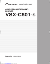 PIONEER VSX-C501-S Operating	 Instruction