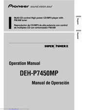 PIONEER DEH-P7450MP Operation Manual