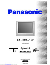 PANASONIC QuintrixF TX-29AL10P Operating Instructions Manual