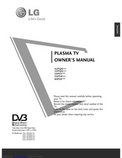LG 50PS30FD-GA Owner's Manual