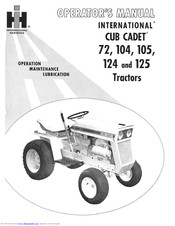 International Harvester Company 104 Operator's Manual