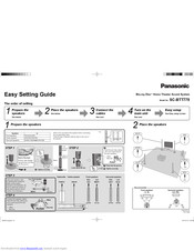 PANASONIC SC-BTT775 Easy Setting Manual