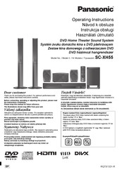 PANASONIC SC-XH55 Operating Instructions Manual