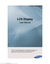 Samsung SyncMaster 460DX-3 User Manual