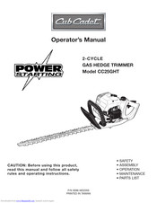 Cub Cadet CC25GHT Operator's Manual