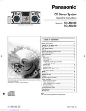 Panasonic SA AK230 Manuals ManualsLib