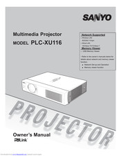 SANYO PLC-XU116 Owner's Manual