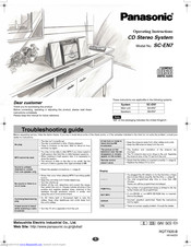 PANASONIC SCEN7 - DESKTOP CD AUDIO SYS Operating Instructions Manual