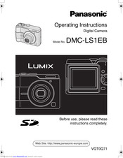 PANASONIC LUMIX DMC-LS1EB Operating Instructions Manual