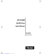 Teac CD-W516EB User Manual