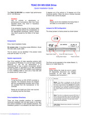 Teac DV-W512GK Quick Installation Manual
