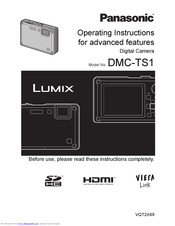 PANASONIC Lumix DMC-TS1 Operating Instructions Manual