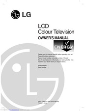 LG RZ-20LA66 Owner's Manual