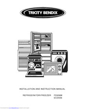 Tricity Bendix ECD936 Installation And Instruction Manual