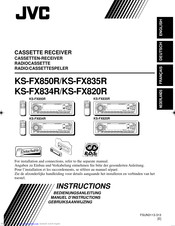 JVC KS-FX835R Instructions Manual