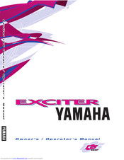 YAMAHA EXCITER 135 Owner's/Operator's Manual