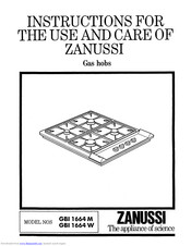 Zanussi GBI 1664 M Instructions For The Use And Care