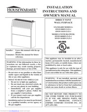 HouseWarmer HWDV181DVN-1 Owner's Manual