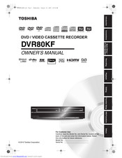 TOSHIBA DVR80KF Owner's Manual