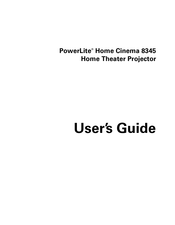 Epson PowerLite Home Cinema 8345 User Manual