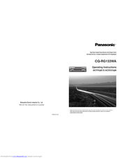 PANASONIC CQ-RG133WA Operating Instructions Manual