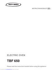 Tricity Bendix TBF 650 Instruction Booklet