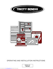 Tricity Bendix CSIE 452 Operating And Installation Instructions