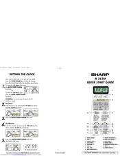 SHARP R-753M Quick Start Manual