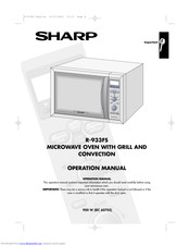 SHARP R-933FS Operation Manual