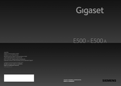 SIEMENS Gigaset E500A User Manual
