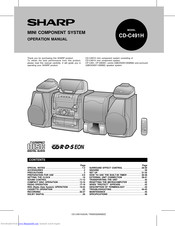 SHARP CD-C491H Operation Manual