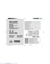 SHARP CD-E110H Operation Manual
