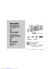 SHARP CD-G7500V Operation Manual