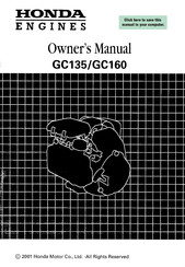 Honda GC160-QHA Owner's Manual