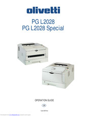 Olivetti PG L2028 Special Operation Manual