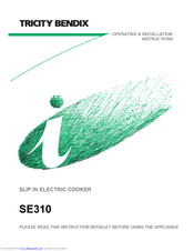 Tricity Bendix SE310 Operating & Installation Instructions Manual