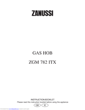 Zanussi ZGM 782 ITX Instruction Booklet