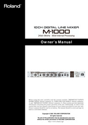 Roland M-1000 Owner's Manual