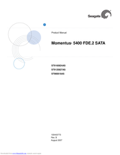 Seagate Momentus ST9160824AS Product Manual