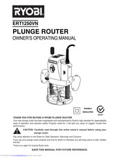 RYOBI ERT1250VN Owner's Operating Manual