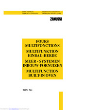 Zanussi ZHM 761 X Operating Instructions Manual