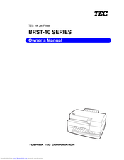 Tec BRST-10 SERIES Owner's Manual